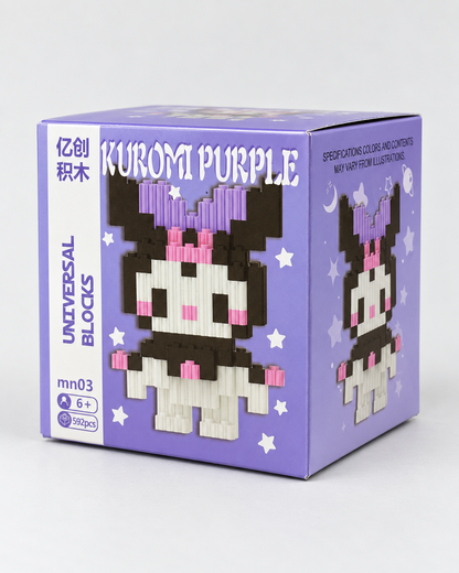 Set de bloques para armar Kuromi 592 piezas