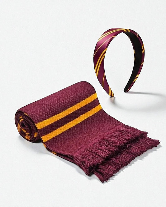 Set de bufanda y diadema Gryffindor