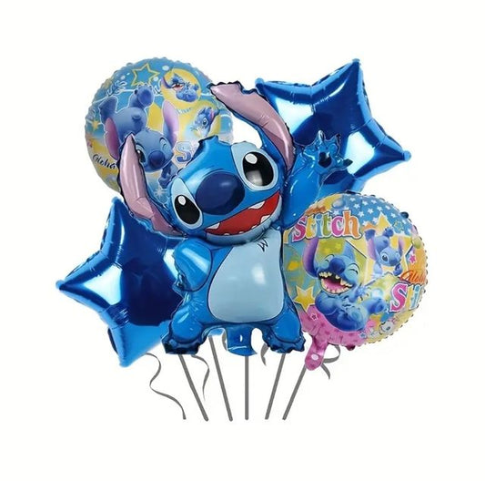 Set de 5 globos metálicos Stitch