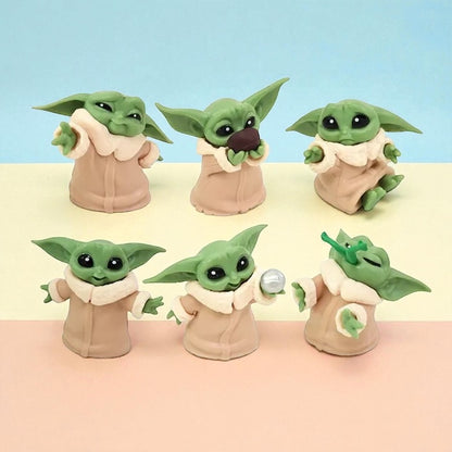 Set 6 figuras Grogu 5-6 cm