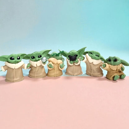 Set 6 figuras Grogu 5-6 cm