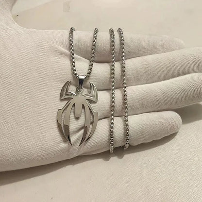 Collar Spiderman acero inoxidable