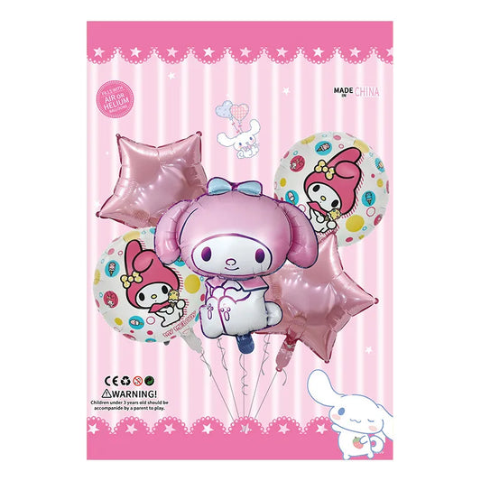 Set de 5 globos metálicos My Melody