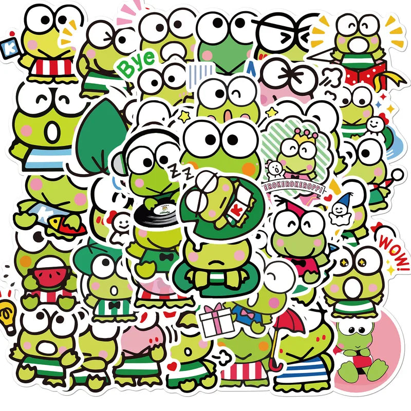 Set de 50 stickers Keroppi