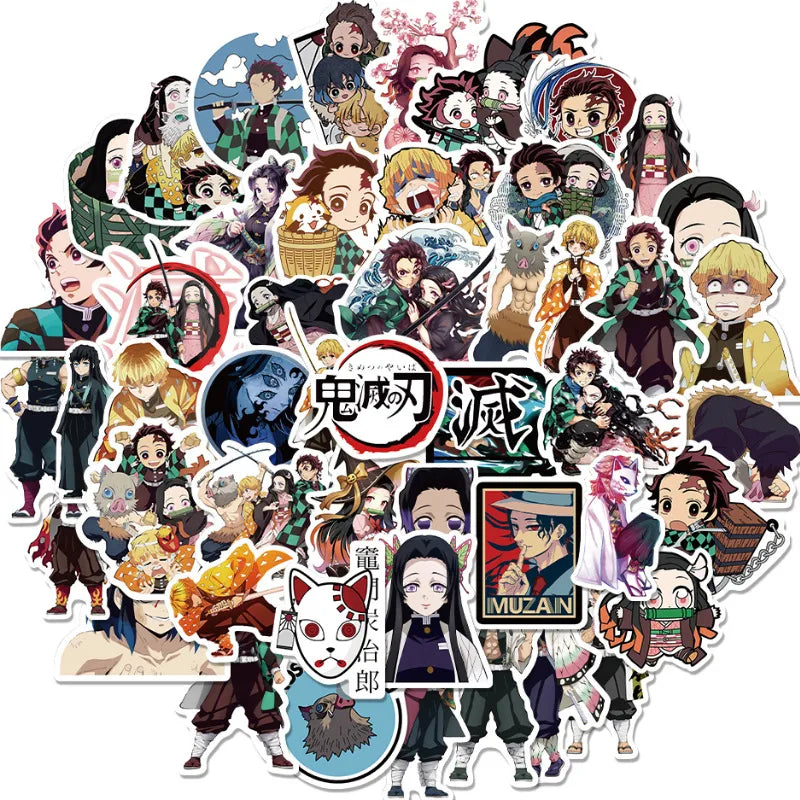 Set de 50 stickers Kimetsu no Yaiba