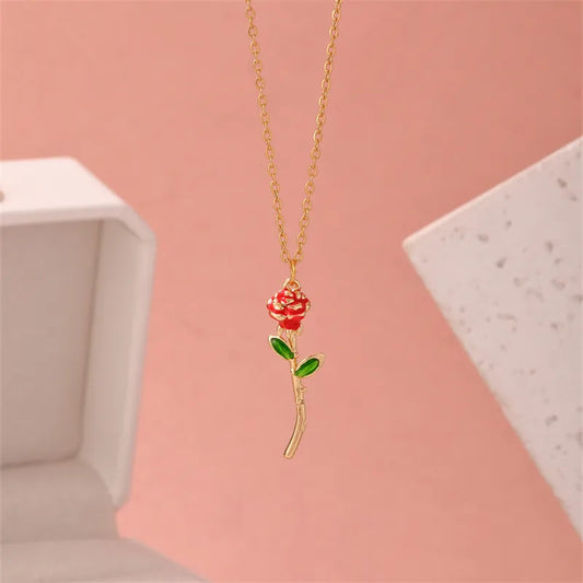 Collar rosa acero inoxidable
