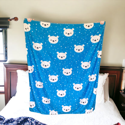 Cobija de ositos polares 150 cm x 130 cm