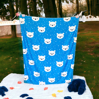 Cobija de ositos polares 150 cm x 130 cm