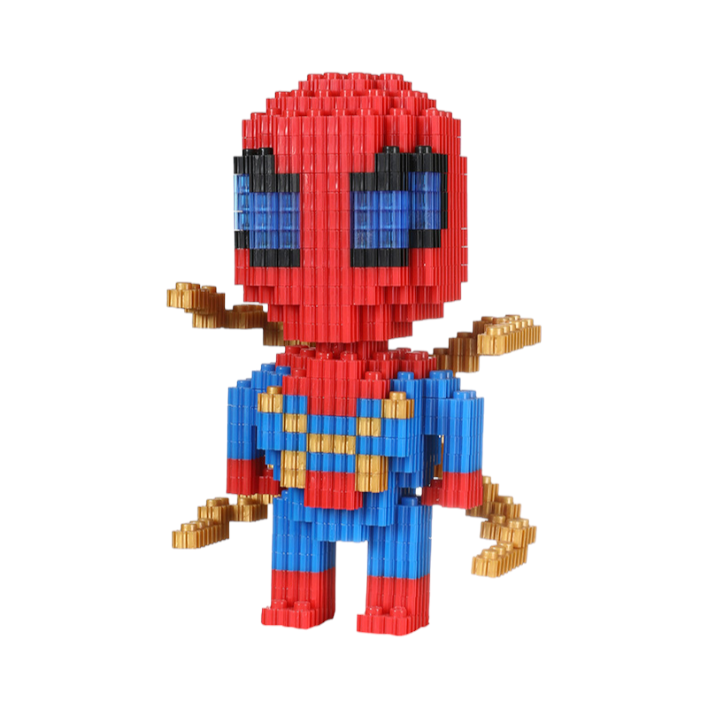 Bloques para armar Spider-man 600 pcs 11 cm x 7 cm