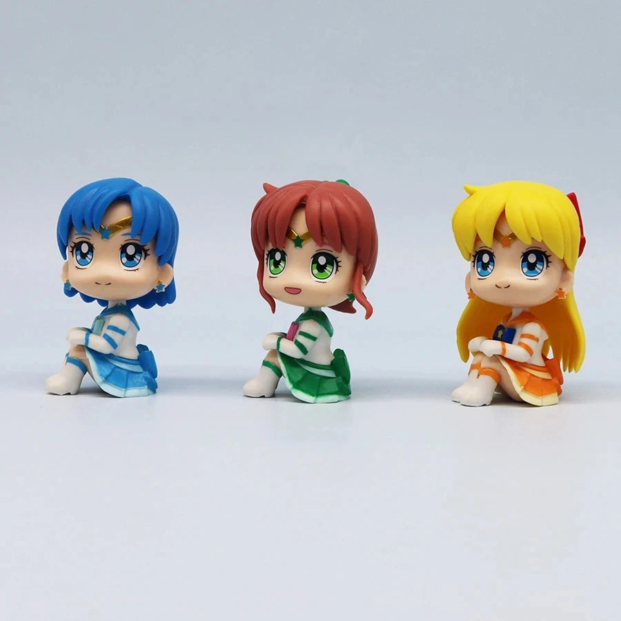 Set de 6 figuras Sailor Moon 8 cm