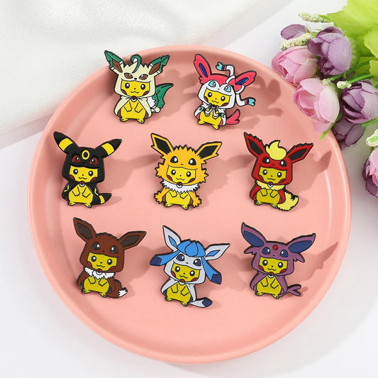 Set de 9 pines eevoluciones