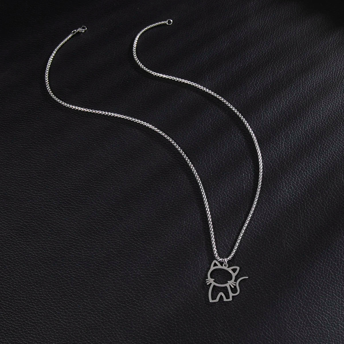 Collar gatito acero inoxidable