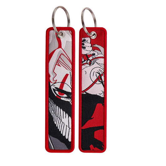 Llavero tejido Okarun de Dan Da Dan