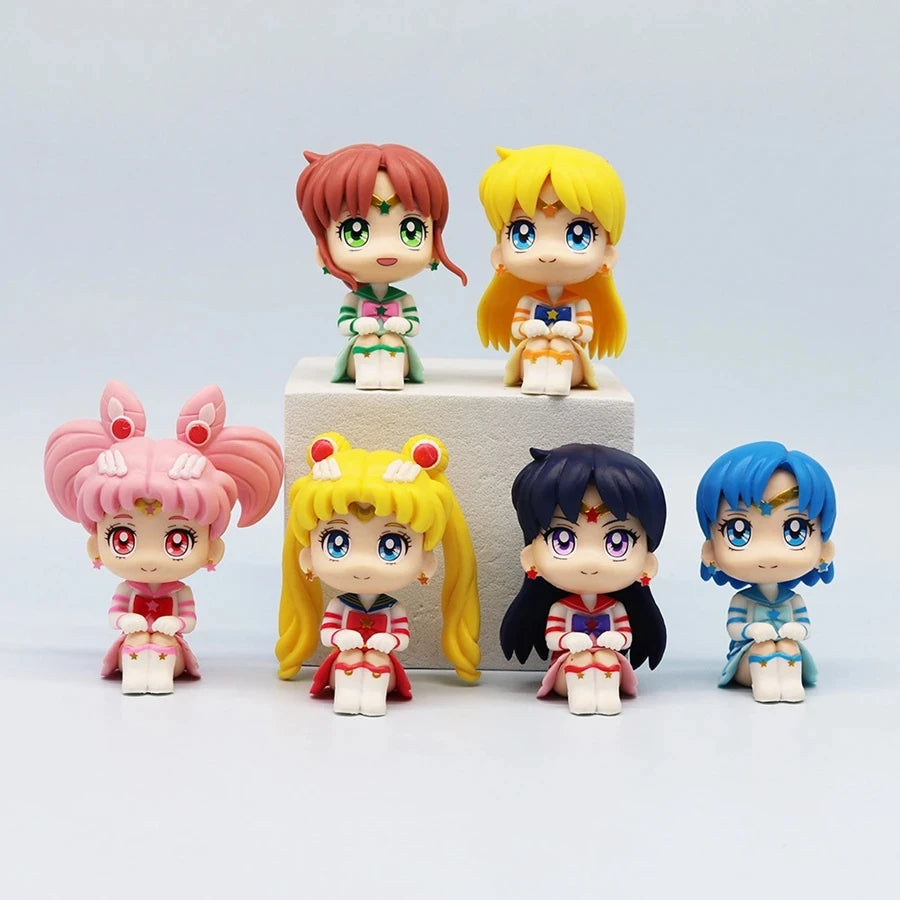 Set de 6 figuras Sailor Moon 8 cm
