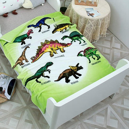 Cobija Dinosaurios  130 cm x 100 cm