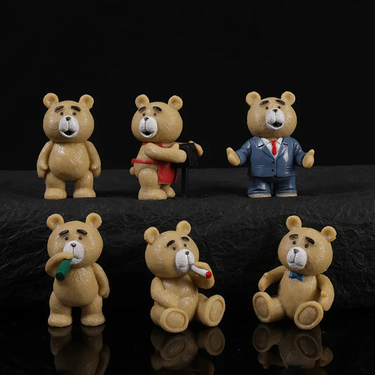Set de 6 figuras de Ted 4-6 cm