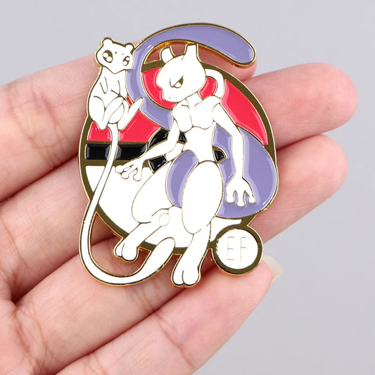 Pin Mew y Mewtwo