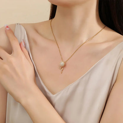 Collar girasol giratorio acero inoxidable