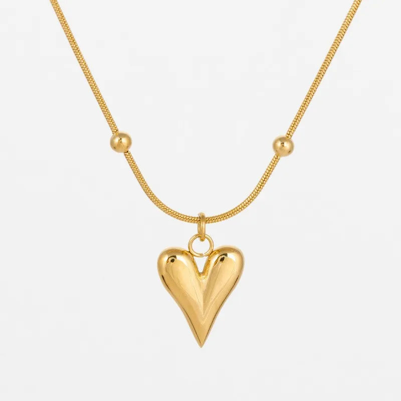 Collar corazón acero inoxidable
