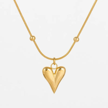 Collar corazón acero inoxidable