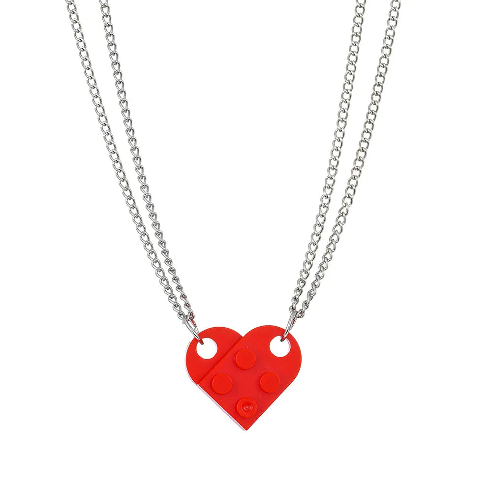 Set de collares corazón lego