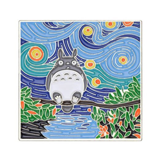 Pin Totoro Noche Estrellada