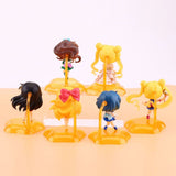Set de 6 figuras Sailor Moon 6-7 cm