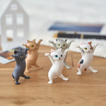 Set de 5 gatitos bailarines "sostenedores" 5 cm