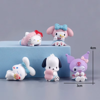 Set de 5 figuras Sanrio 3 cm