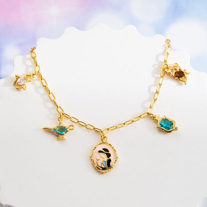 Pulsera Jazmín con baño de oro 14k
