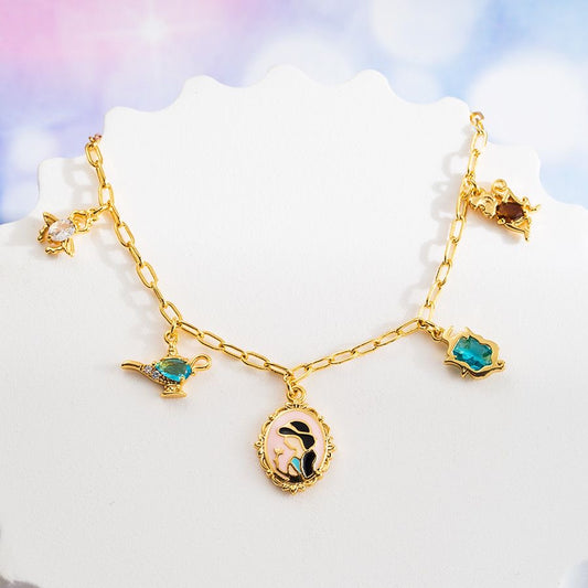Pulsera Jazmín con baño de oro 14k