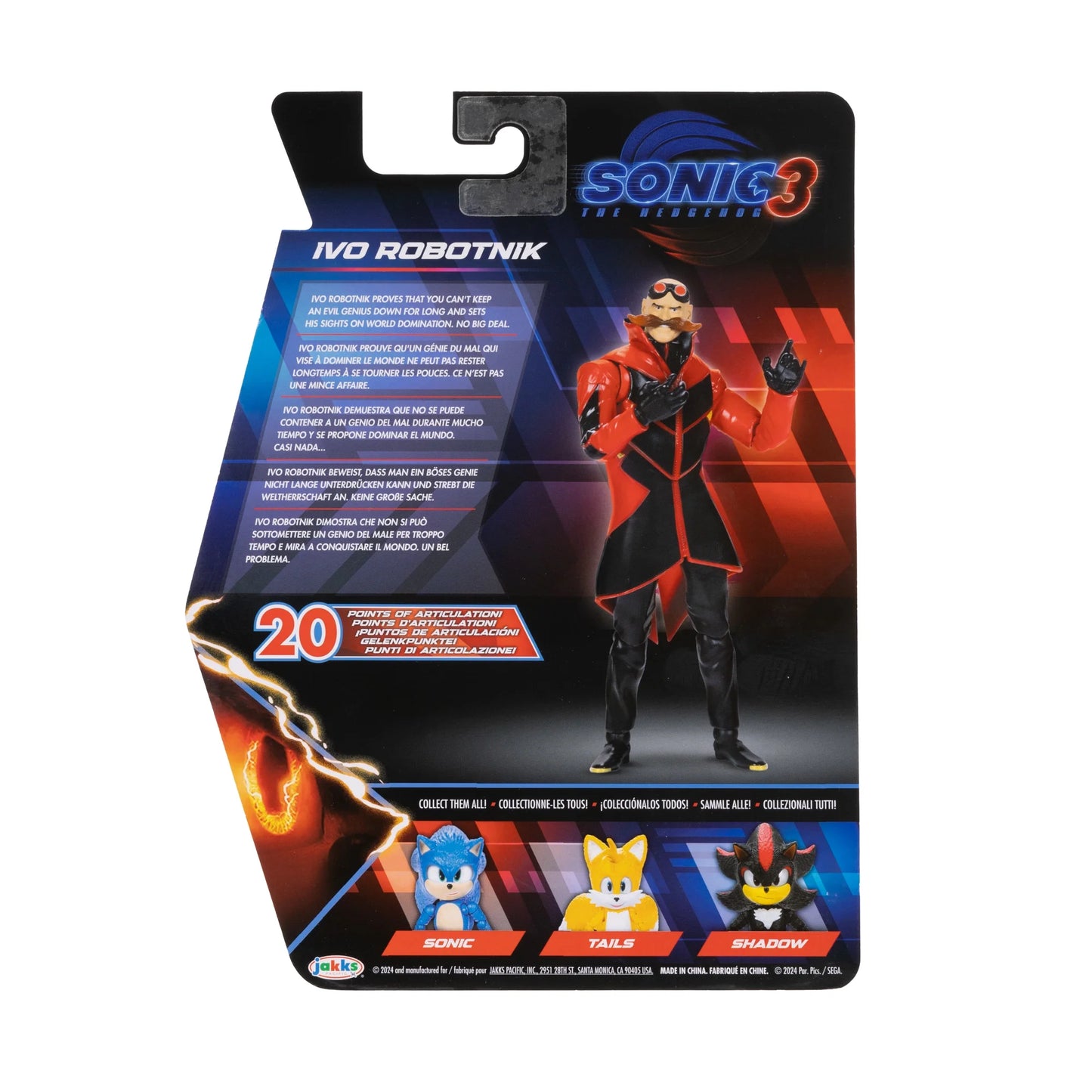 Figura original y articulada de Ivo Robotnik 13 cm