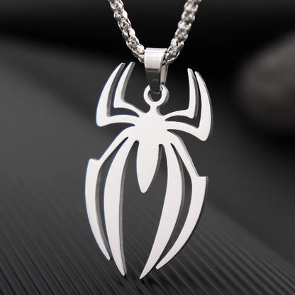 Collar Spiderman acero inoxidable