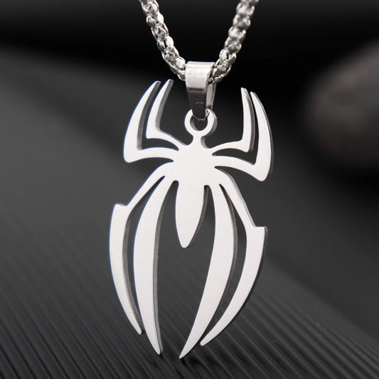 Collar Spiderman acero inoxidable