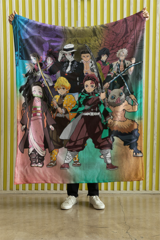 Cobija Kimetsu no Yaiba 150 cm x 130 cm