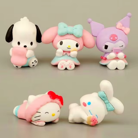 Set de 5 figuras Sanrio 3 cm