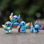 Set de 6 figuras Stitch 3 cm