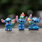 Set de 6 figuras Stitch 3 cm