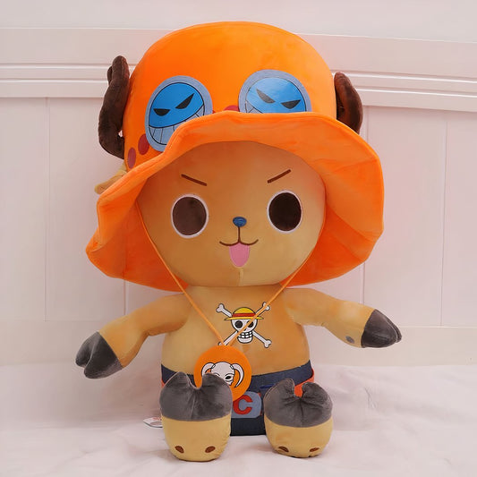 Peluche Tony Tony Chopper x Portgas D. Ace 45 cm