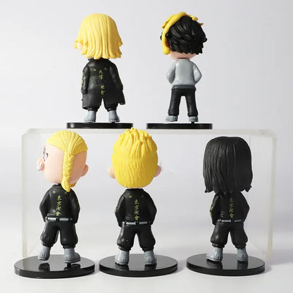 Set de 5 figuras Tokyo Revengers 7 cm