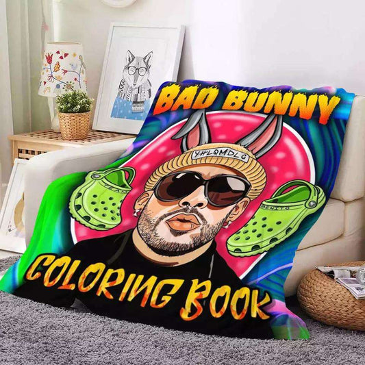 Cobija Bad Bunny 130 cm x 100 cm