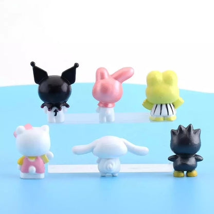 Set de 6 figuras Sanrio 4-5cm