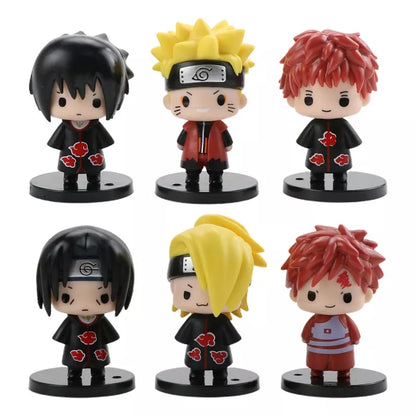 Set de 6 figuras Naruto 7 cm