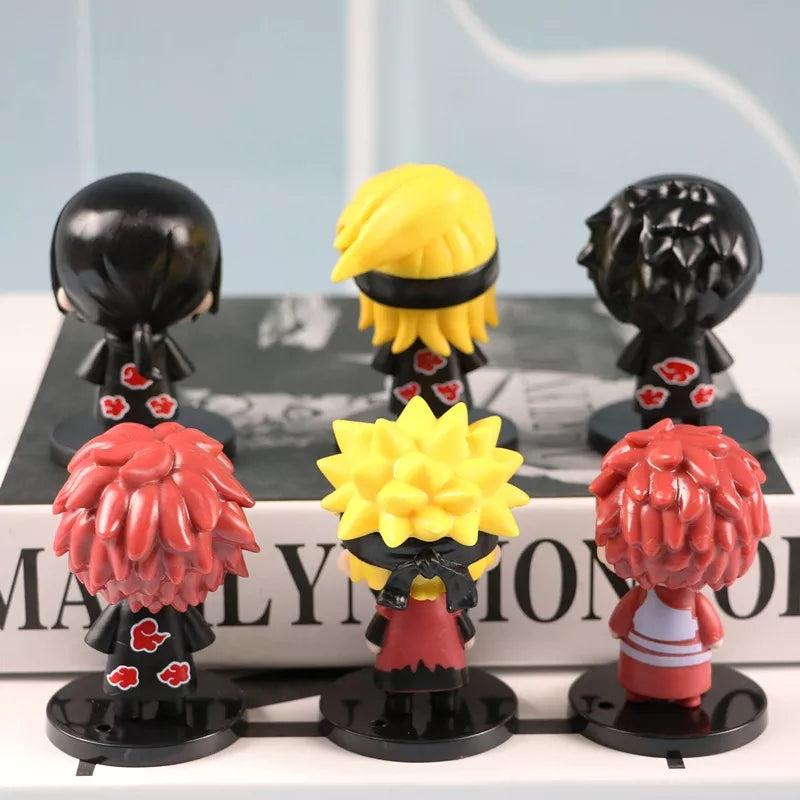Set de 6 figuras Naruto 7 cm