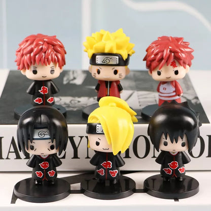 Set de 6 figuras Naruto 7 cm