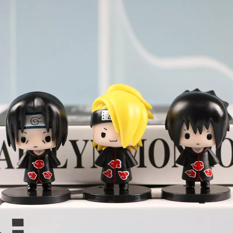 Set de 6 figuras Naruto 7 cm