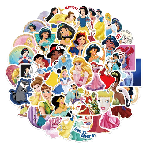 Set 50 stickers Princesas Disney
