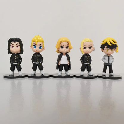 Set de 5 figuras Tokyo Revengers 7 cm