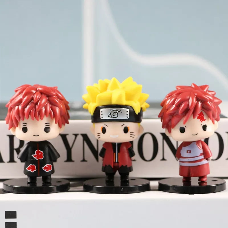 Set de 6 figuras Naruto 7 cm