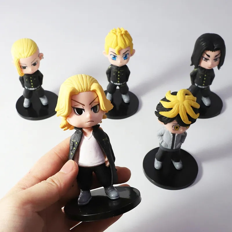 Set de 5 figuras Tokyo Revengers 7 cm